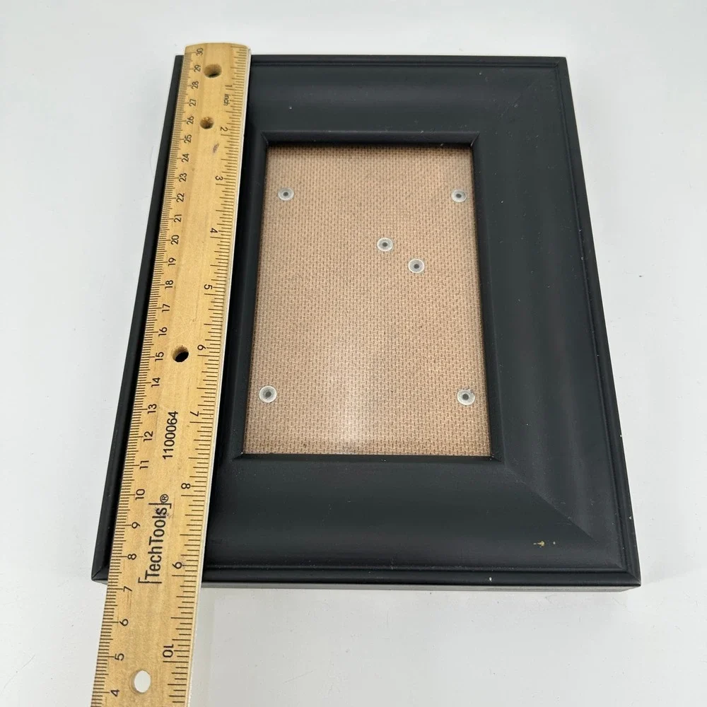 Matte Black Beveled Wood Picture Frame for 4x6 Photo Tabletop Display